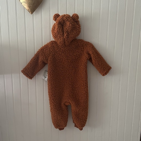 New! Okie Dokie Faux Fur Brown Onesie sz 9 mos - Picture 10 of 10
